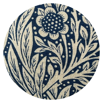 William Morris Luxury Vintage Marigold Blue Cushion Cover