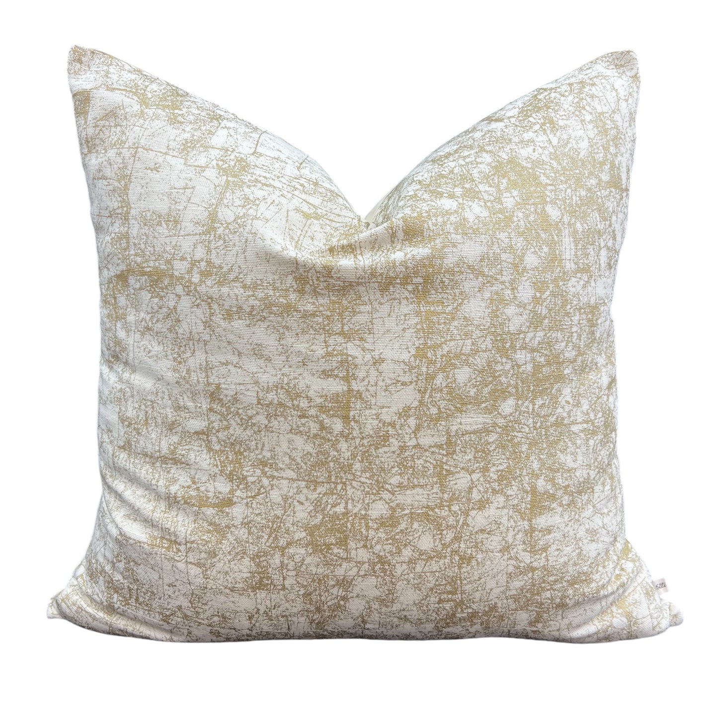 Luxury Designer Abstract Gold Cream Cushion Pillow Throw Cover