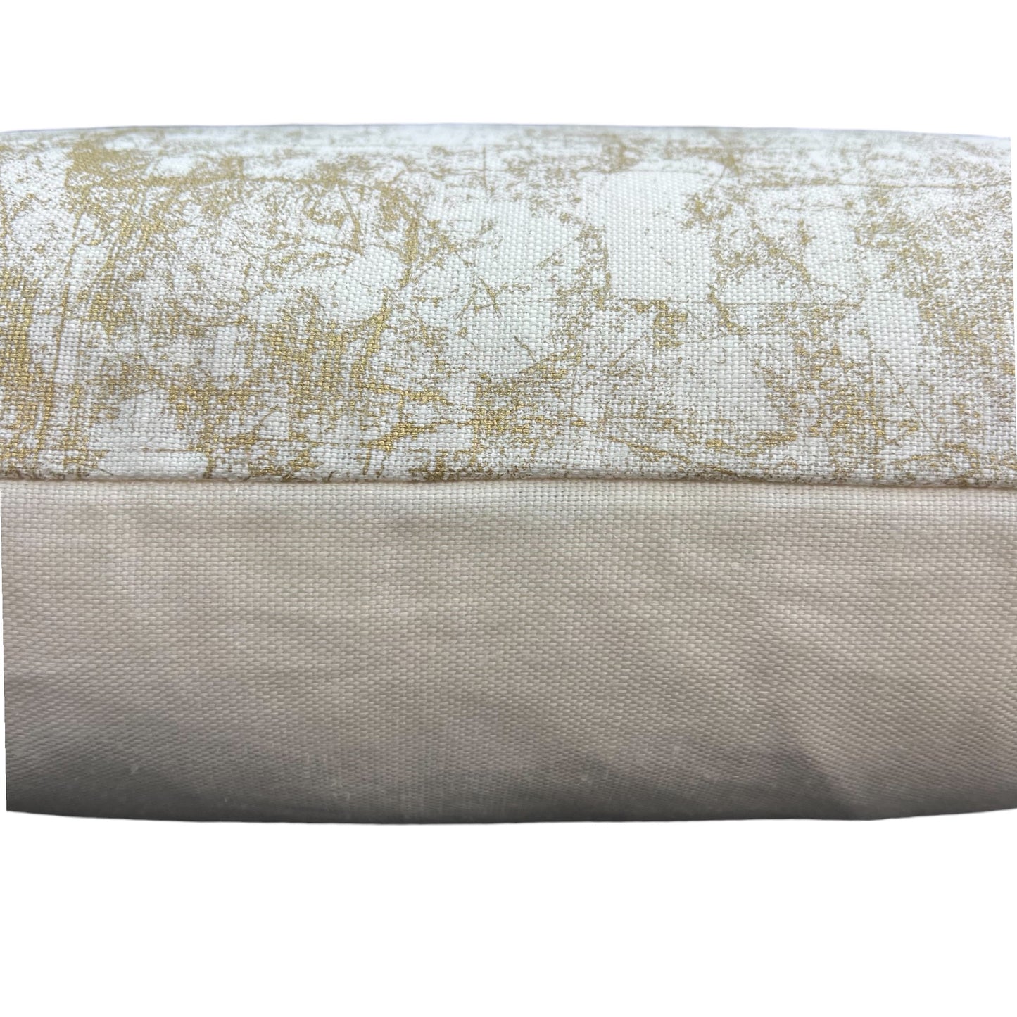 Luxury Designer Abstract Gold Cream Cushion Pillow Throw Cover