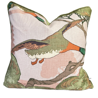 Mulberry Flying Ducks Plaster Luxury Cushion Pillow Cover