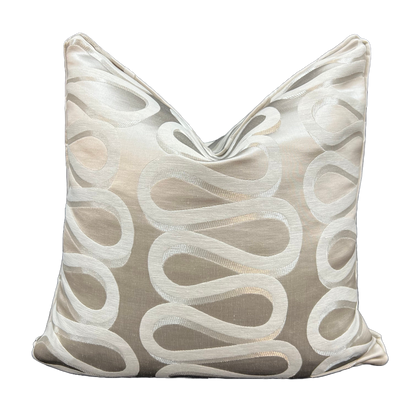 Luxury Designer 3D Silver Grey Contemporary Cushion Pillow Throw Sofa Cover