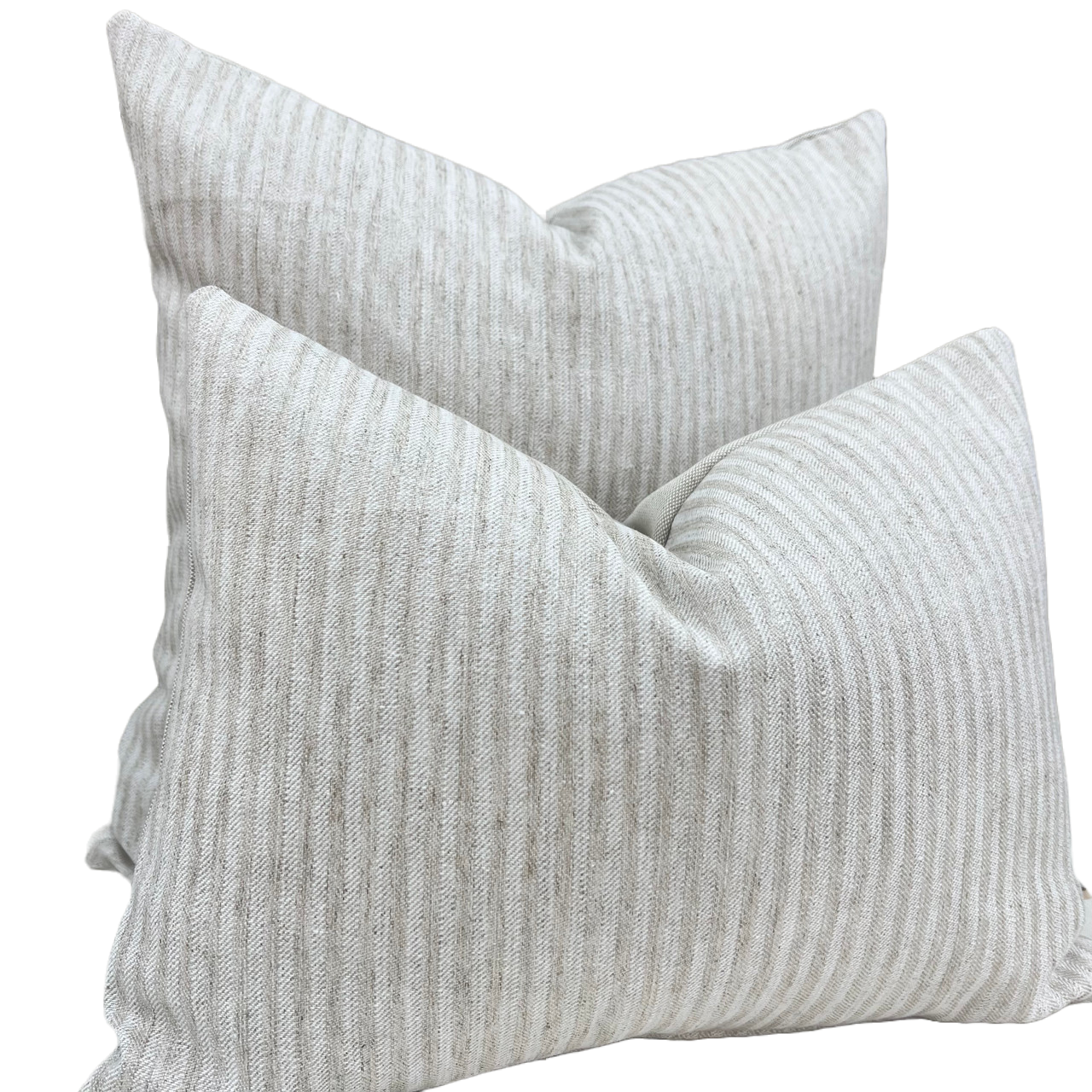Jane Churchill Brisley Stripe Beige Neutral Sofa Cushion Cover