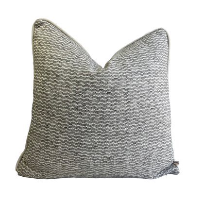 Cushions Made In Fermoie Popple Luxury Designer Decorative Grey Neutral Linen Cushion Pillow Throw Cover