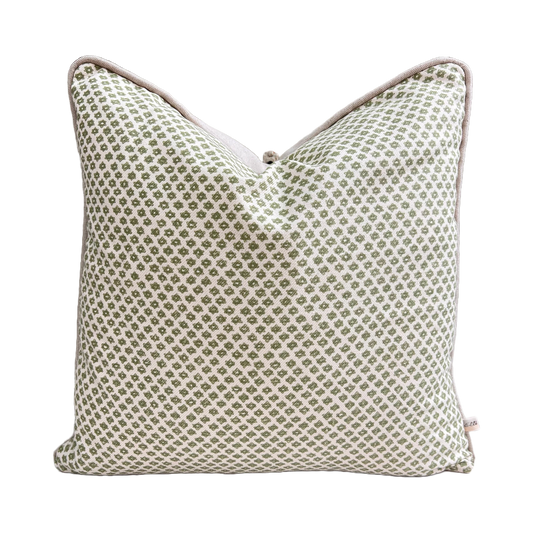 Cushions Made In Fermoie Marden Luxury Designer Decorative Green Cream Cotton Cushion Pillow Throw Cover