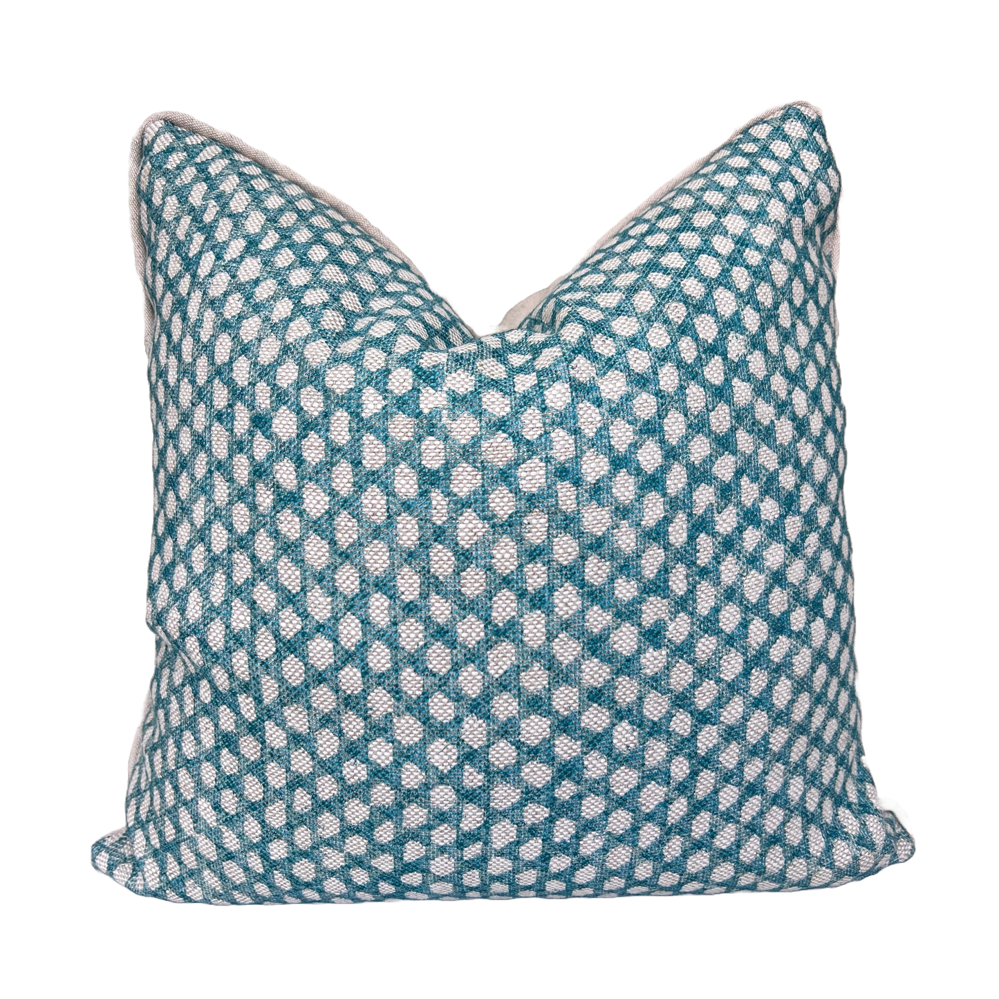 Cushions Made In Fermoie Wicker Luxury Designer Decorative Teal Green Linen Cushion Pillow Throw Cover