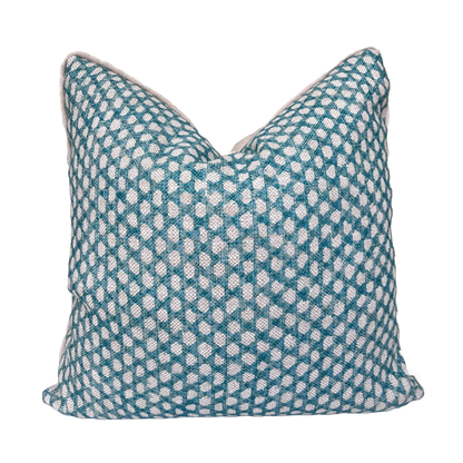 Cushions Made In Fermoie Wicker Luxury Designer Decorative Teal Green Linen Cushion Pillow Throw Cover