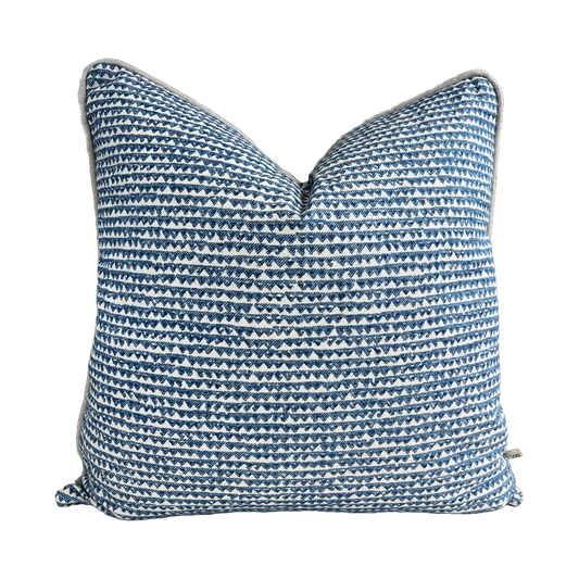 Cushions Made In Fermoie Mendip Decorative Blue Neutral Cotton Cushion Pillow Throw Cover