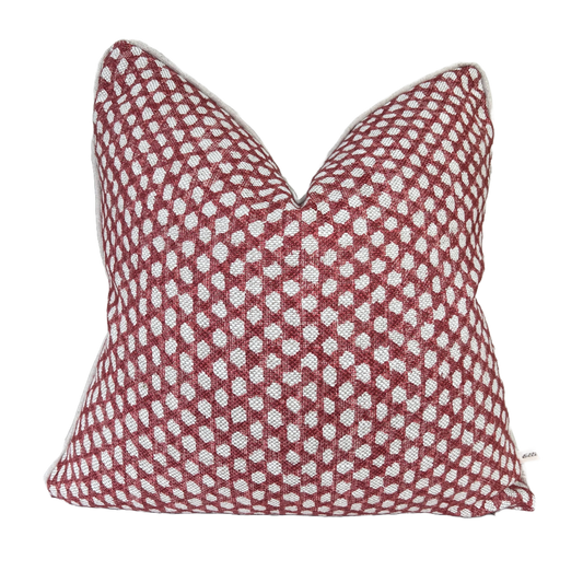 Cushions Made In Fermoie Wicker Luxury Designer Decorative Red Linen Cushion Pillow Throw Cover