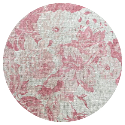 Cabbages and Roses Constance Designer  Linen Pink Shabby Chic Cushion Pillow Cover
