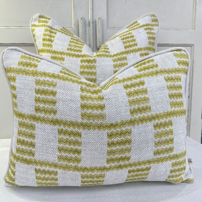 Cushions Made In Fermoie Cove Linen Luxury Designer Decorative Chartreuse Neutral Cushion Pillow Throw Cover