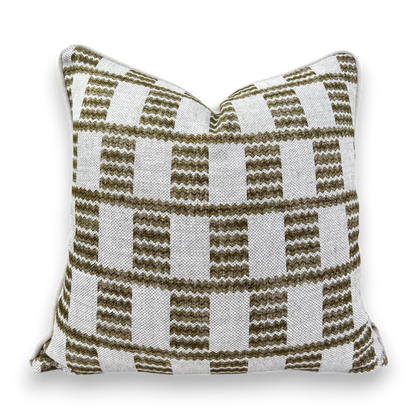 Cushions Made In Fermoie Cove Linen Luxury Designer Decorative Green Neutral Cushion Pillow Throw Cover