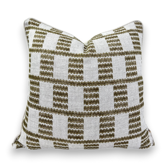 Cushions Made In Fermoie Cove Linen Luxury Designer Decorative Green Neutral Cushion Pillow Throw Cover