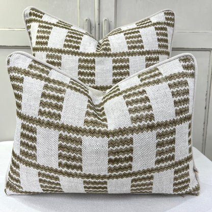 Cushions Made In Fermoie Cove Linen Luxury Designer Decorative Green Neutral Cushion Pillow Throw Cover