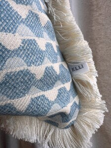 Cushions Made In Fermoie Blue Tara Fabric Linen Cushion Pillow Throw Cover