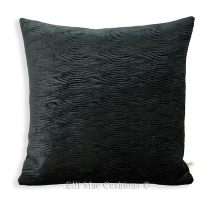 Harlequin Arkona Velvet Black Designer Fabric Sofa Cushion Pillow Cover