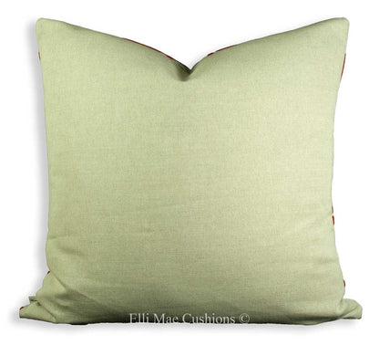 Designer Dedar Pavillion Moire Luxury Orange Flock Cushion Pillow Cover
