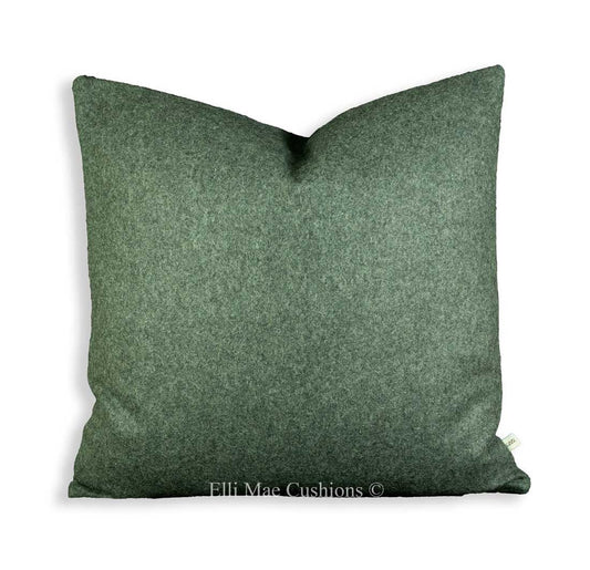 Luxury Designer Felt Wool Dark Grey Fabric Cushion Pillow Throw Cover