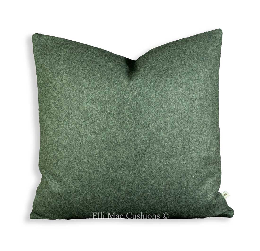 Luxury Designer Felt Wool Dark Grey Fabric Cushion Pillow Throw Cover