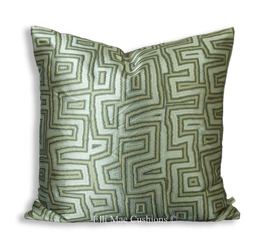 Zimmer and Rhode Caleido Luxury Designer Silver Abstract Cushion Pillow Cover