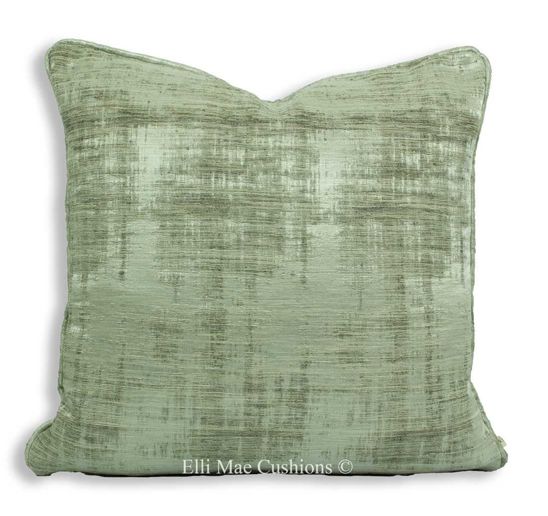 Zinc Luxury Designer Silver Silk Linen Weave Cushion Pillow Cover