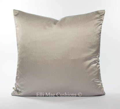 Lorca Dragon Luxury Designer Cushion Cover Faux Sharkskin Silver Pillow 20"