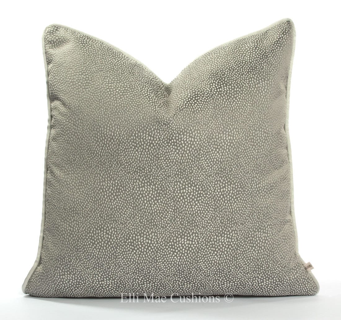 Osborne and Little Akoya Luxury Designer Grey Silver Cushion Pillow Throw Cover