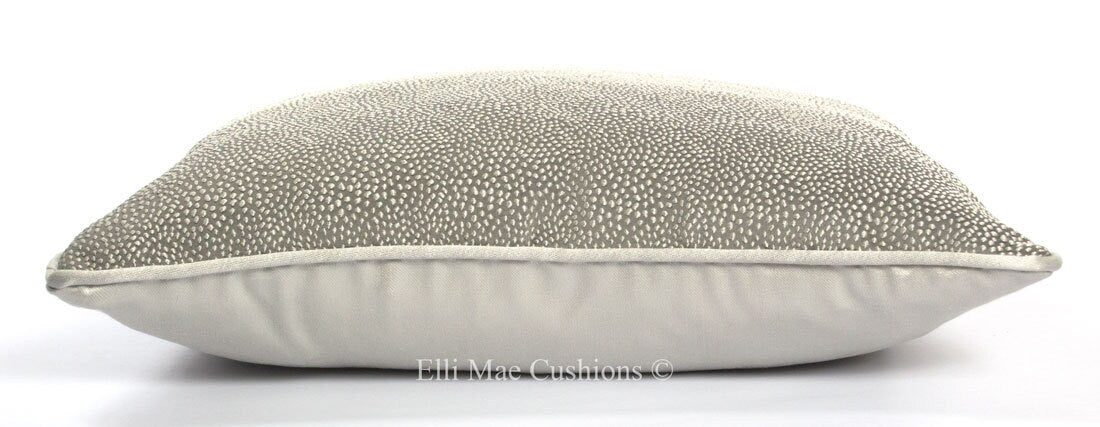 Osborne and Little Akoya Luxury Designer Grey Silver Cushion Pillow Throw Cover