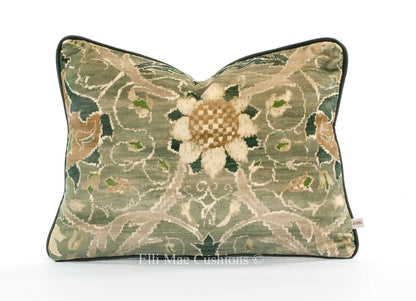 William Morris Montreal Velvet Luxury Designer Grey Cushion Pillow Cover