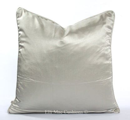 Osborne and Little Akoya Luxury Designer Grey Silver Cushion Pillow Throw Cover