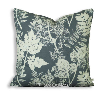 Villa Nova Asplin Luxury Designer Botanical Grey Leaf Cushion Pillow Cover