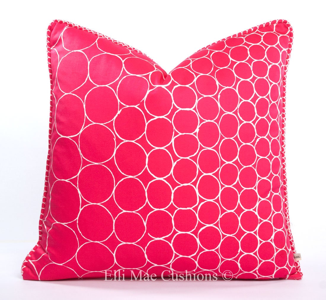 Christian Lacroix Pearls Pink Contemporary Luxury Designer Cushion Pillow Cover
