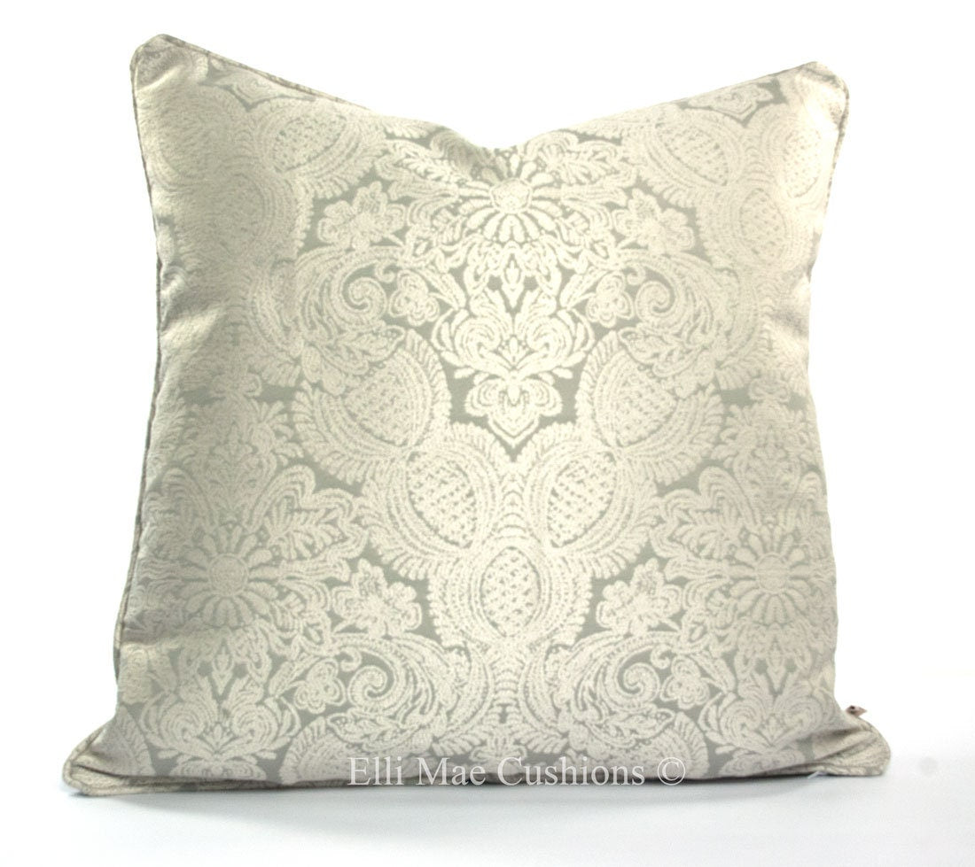 Jab Luxury Designer Traditional Grey White Cushion Pillow Throw Cover