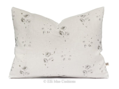 Cabbages and Roses Luxury Designer Catherine Rose Blue White Cushion Pillow Cover