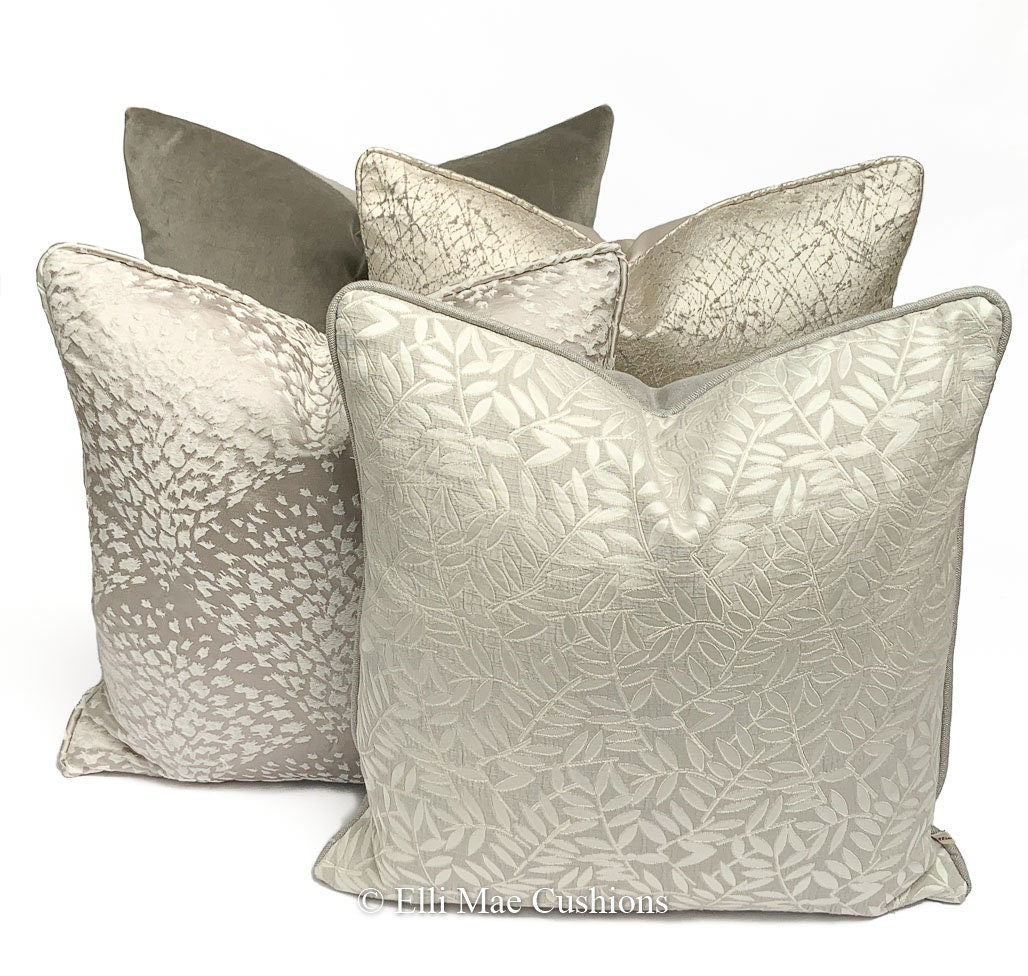 Harlequin Luxury Designer Charm Grey Silver Contemporary Cushion Pillow Cover