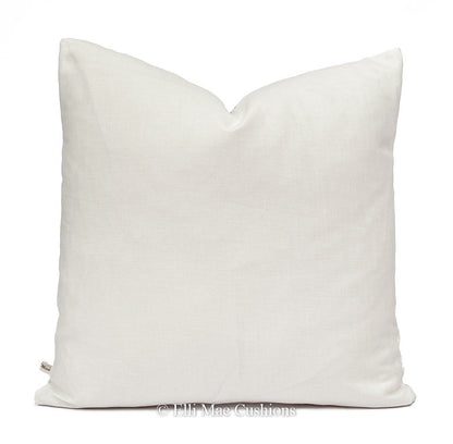 Cabbages and Roses 3" Slate White Linen Stripe Shabby Chic Cushion Pillow Cover