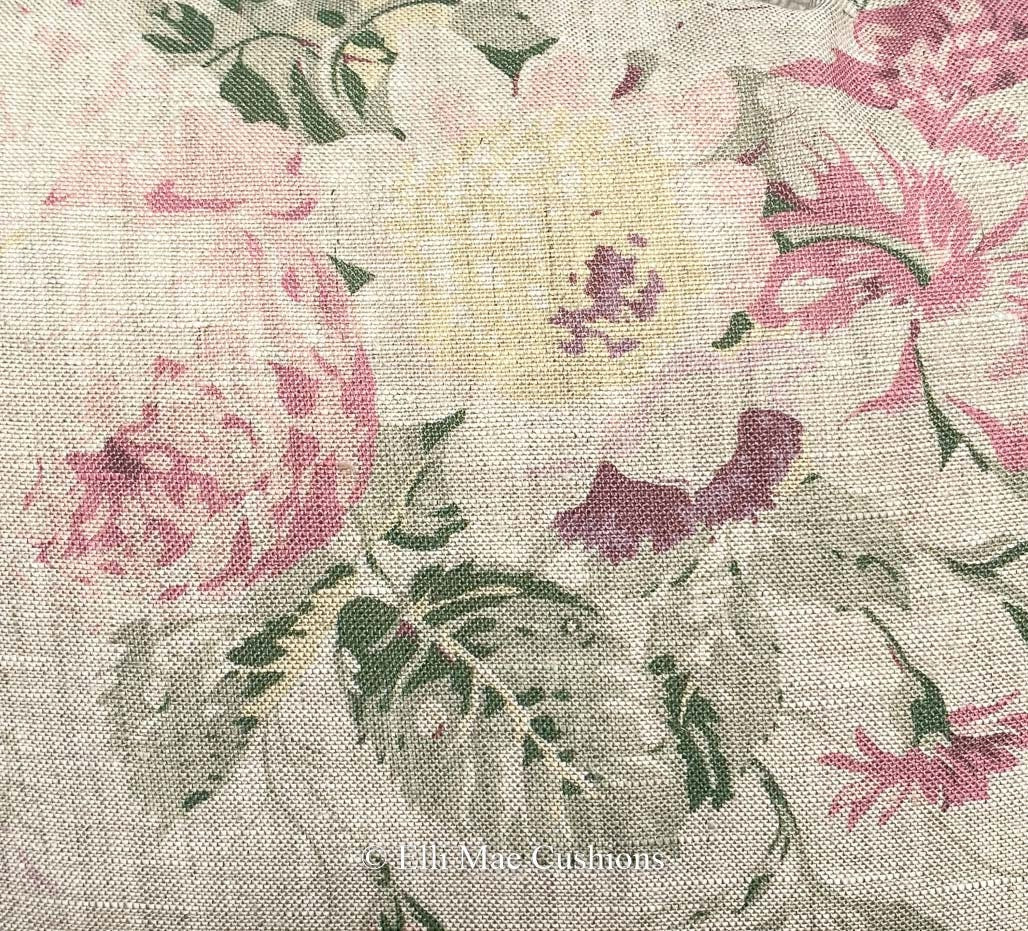 Cabbages and Roses Constance Multi Designer Shabby Chic Fabric Cushion Pillow Cover