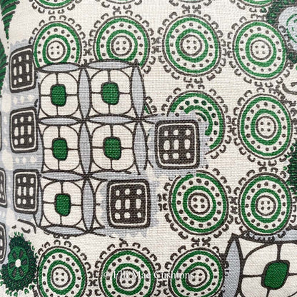 Martyn Lawrence Halcyon Luxury Designer Modern Green Beige Fabric Cushion Pillow Throw Cover