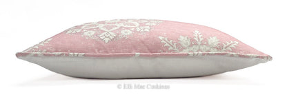 Luxury Designer Elanbach Marta Rose Contemporary Pink Grey Cushion Pillow Throw Cover