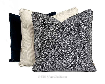 Luxury Designer Osborne & Little Akoya Blue Contemporary Cushion Throw Cover