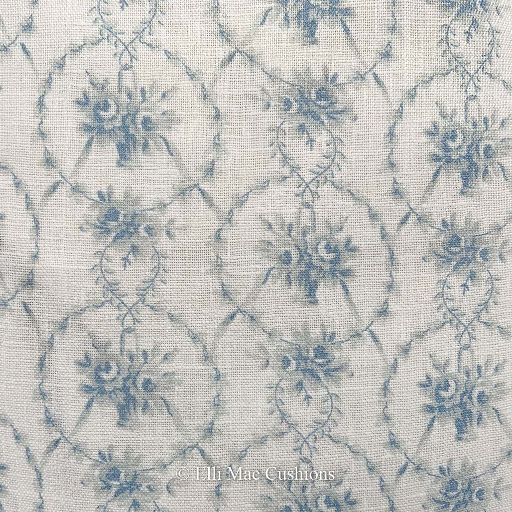Cabbages and Roses Julia Blue Floral Cushion Pillow Cover