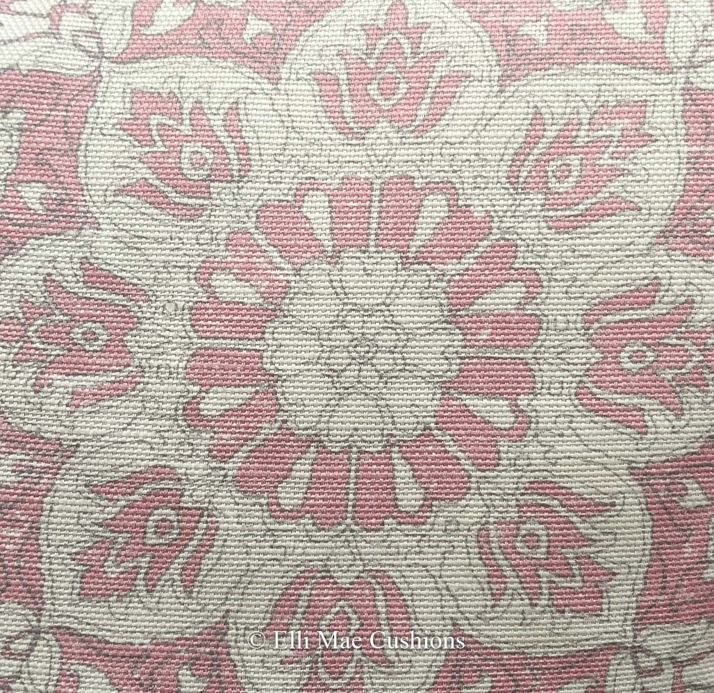 Luxury Designer Elanbach Marta Rose Contemporary Pink Grey Cushion Pillow Throw Cover