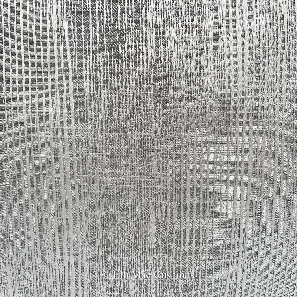Luxury Designer Silver Contemporary Plain Weave Fabric Cushion Cover Pillow