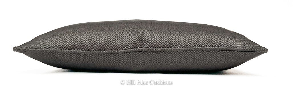 Luxury Designer Dark Grey Contemporary Textured Cushion Pillow Throw Cover
