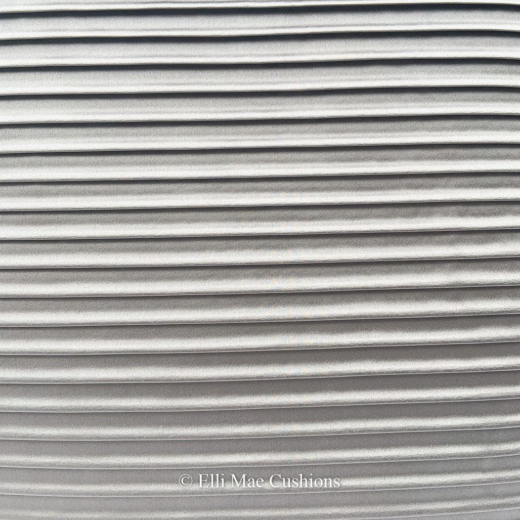 Andrew Martin Luxury Designer Contemporary Grey Pleated Fabric Cushion Sofa Pillow Cover