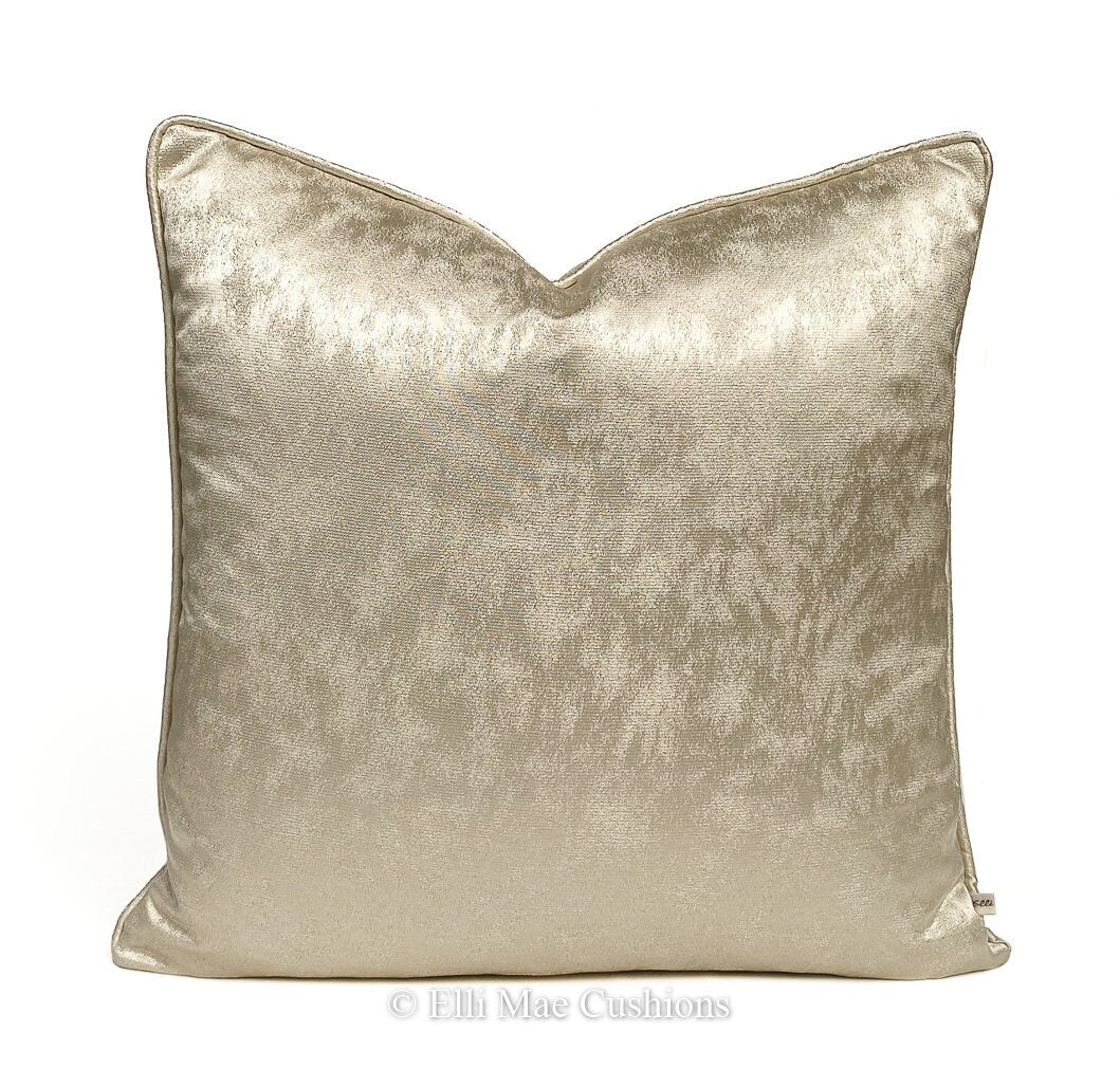 Luxury Designer Champagne Gold Contemporary Satin