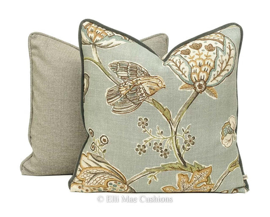 William Morris Theodosia Luxury Designer Grey Vintage Cushion Throw Sofa Pillow Cover