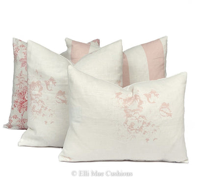 Cabbages and Roses Hatley Rose White Designer Cushion Pillow Cover