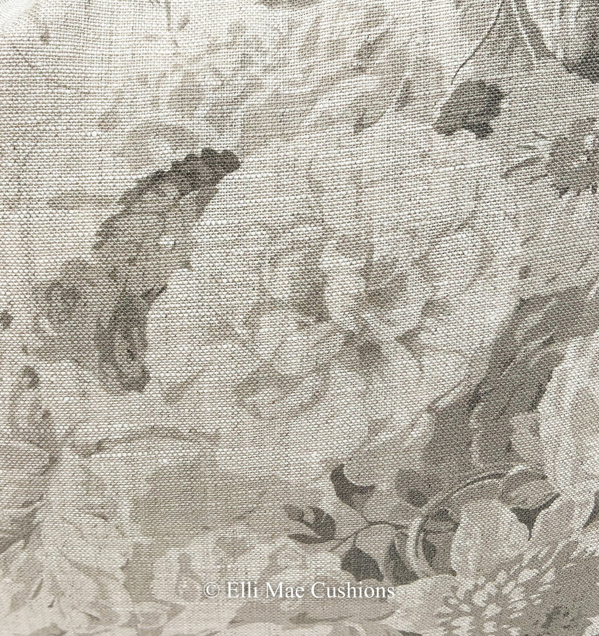 Cabbages and Roses Constance Luxury Designer Linen Charcoal Shabby Chic Cushion Cover