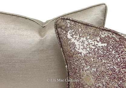 Gold Contemporary Luxury Designer Textured Cushion Pillow Cover