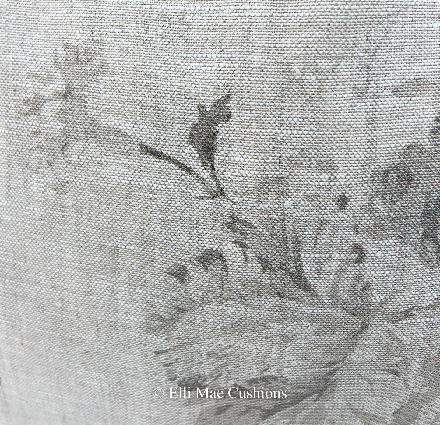 Cabbages and Roses Constance Luxury Designer Linen Charcoal Shabby Chic Cushion Cover